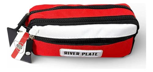 Combo Set Mochila Reforzada + Cartuchera Escolar River Plate 9