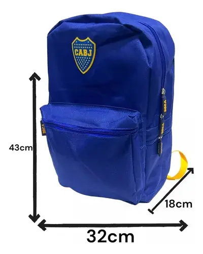 Mochila Boca Junior Escolar Deportiva Cabj El Unico Grande 12