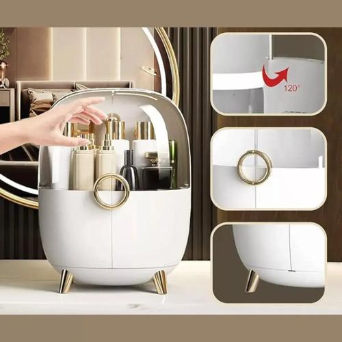 Organizador Porta Maquillaje Cosmeticos Make Up Capsula Gde Natural 2