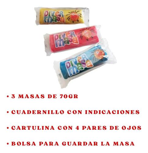 Juego De Masas Plastilina Diver Masa El León 210gr Bontus Naranja 8