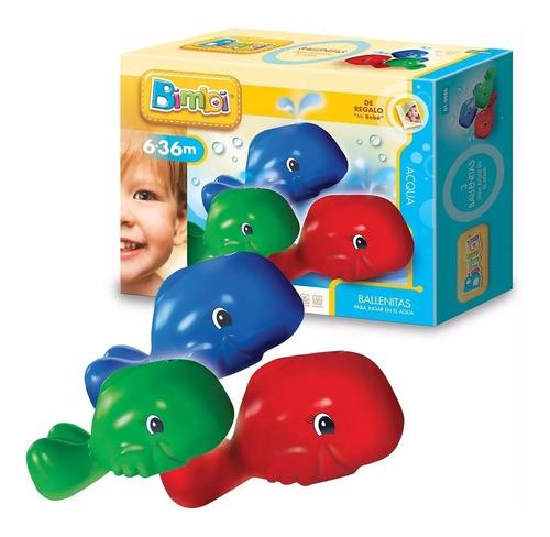 Bimbi Ballenitas Para Bebes Para Jugar En Agua Bañera Multicolor