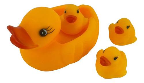 Juguete Patito Goma Amarillo Sebigus Para Bebé 12-18 Meses Set Baño