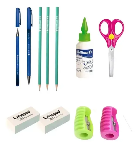 Combo Utiles Escolares + Cartuchera Kit Primaria Completo 14