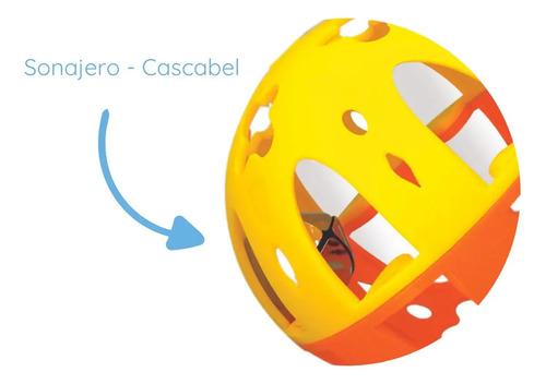 Pelota Sonajero Esfera Con Cascabel Juguete Primera Infancia Agua Esfera 3