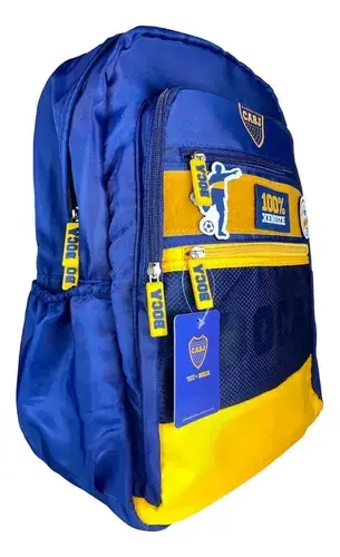 Combo Set Mochila Reforzada + Cartuchera Escolar Boca Junior 3