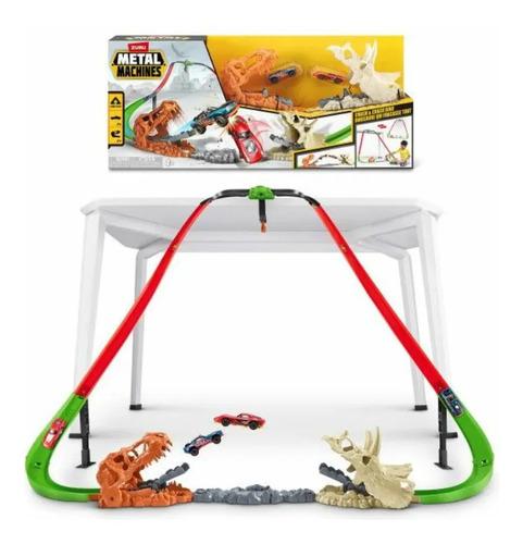 Pista Metal Machines Smash Y Crash Dino 7968 Amarillo Multicolor 3