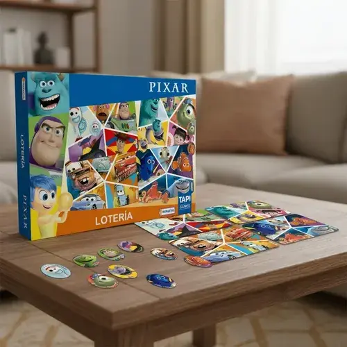 Juego De Mesa Lotería Infantil Disney Pixar Bingo Familiar 2