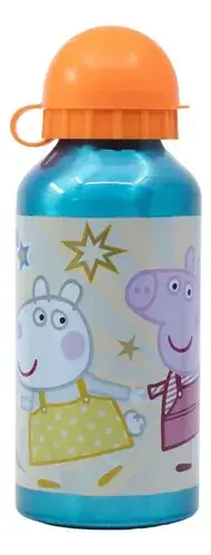 Botella De Aluminio Peppa Pig 400 Ml Agua Bebidas Verano 2
