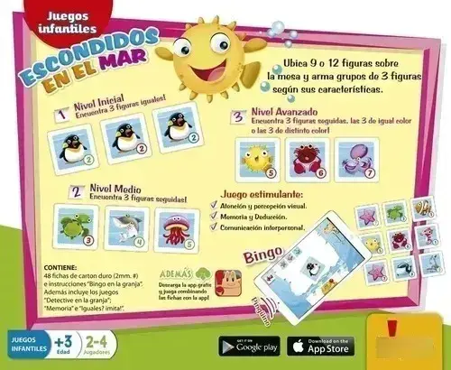 Juego De Mesa Escondidos En El Mar Infantil Didactico Bontus 7