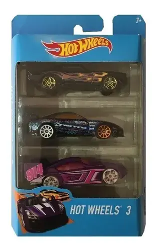 Autitos Hot Wheels Pack X3 Vehiculos Surtidos Autos Mattel Todos 5