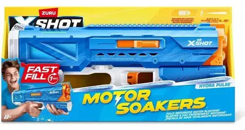 Pistola De Agua X-shot Zuru Hydra Pulse Motor Azul 79 Cm 8