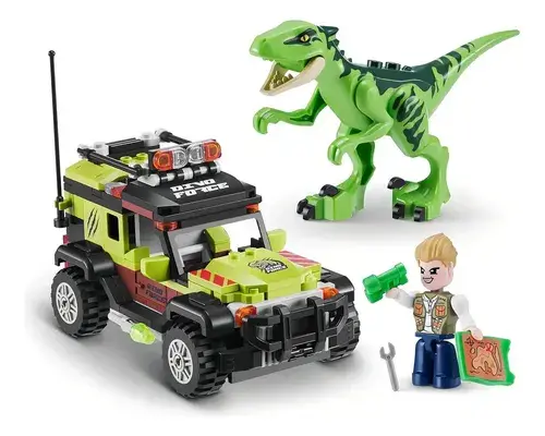 Huevo De Dinosaurio Aventura Bloques Para Armar 252 Piezas 252 Raptor 2