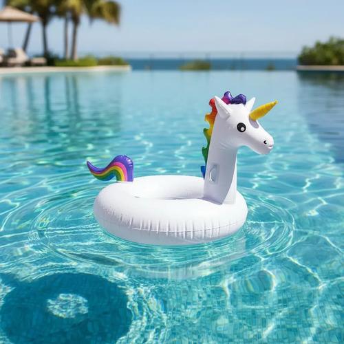 Unicornio Inflable Salvavidas Infantil 55 Cm Pileta Piscina 4