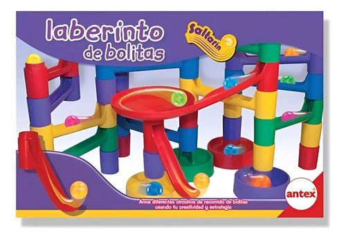 Juego De Mesa Laberinto De Bolitas Saltarin Colores Antex Multicolor