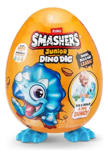 Dino Smashers Huevo Dinosaurio 18 Sorpresas C Masas Y Moldes 7