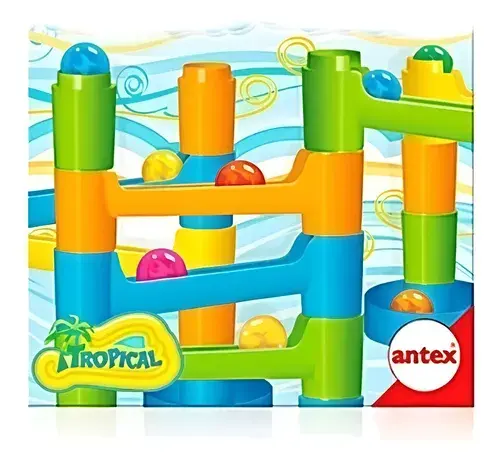 Juego De Mesa Laberinto De Bolitas Tropical Canicas Antex Multicolor