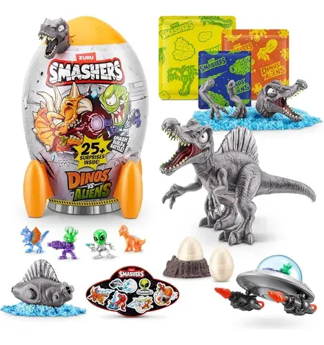 Smashers Dinos Vs Alliens Cohete + 25 Sorpresas Dinosaurios 2