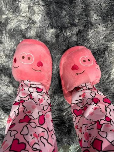 Pantuflas Infantiles Dibujos Peluche Varios Diseños Abrigada 15
