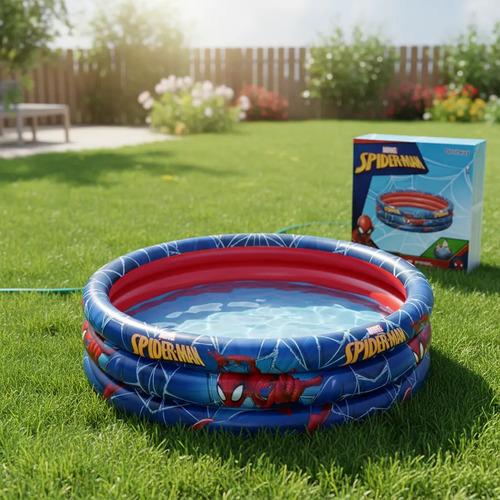 Pileta Inflable Spiderman Bebes Niños 122 Cm Agua Juegos 2