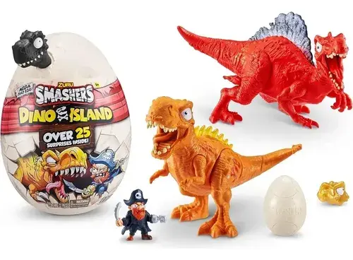 Dino Smashers Dinosaurio Island Huevo Con 25 Sorpresas Zuru 4