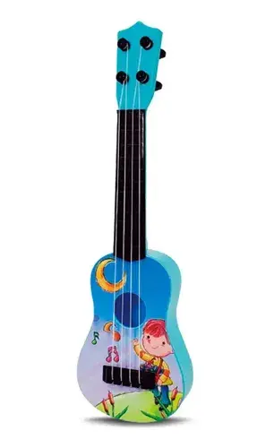 Juliana Y Julian Mi Primer Guitarrita Ukelele Sisjyj016 Celeste