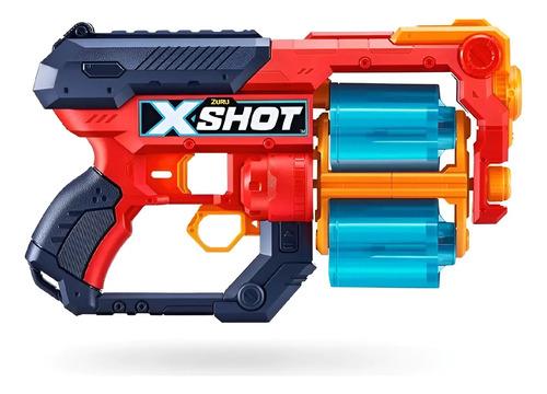 Pistola Lanza Dardos X-shot Excel Xcess 20m Doble Cañón Rojo/azul