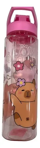 Botella Capybara Con Pico 750ml Transparente Carpincho 7