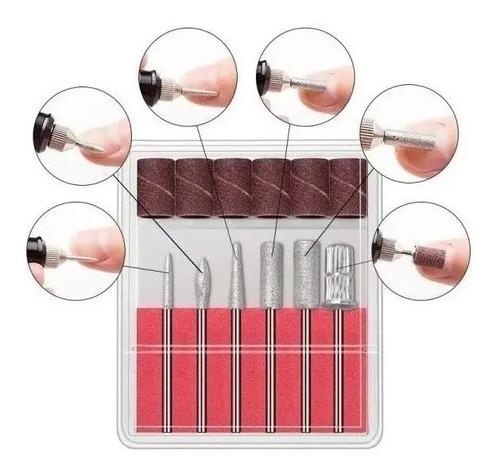 Torno Eléctrico Profesional Manos Uña Esculpida + Kit Fresas 3