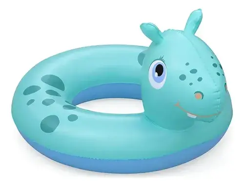 Salvavidas Infantil Inflable Animalitos Dinosaurio Pileta Azul