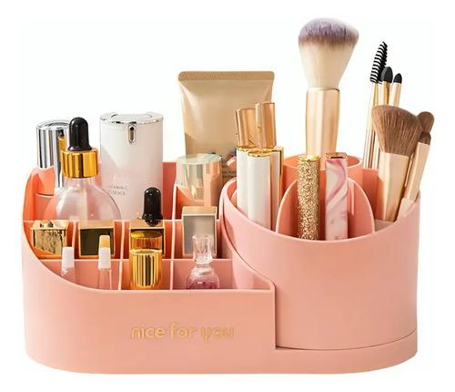 Organizador Maquillaje Porta Brochas Giratorio Cosmeticos 15