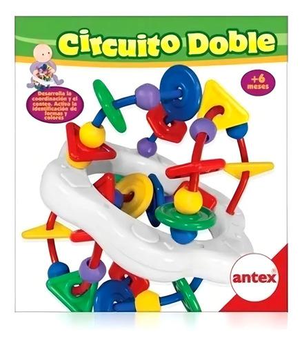 Circuito Doble Cn Formas Y Colores Didactico Para Bebe Antex Blanco