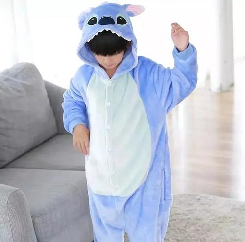 Pijama Stich Enterito Infantil Suave Disfraz Abrigad Premium 6