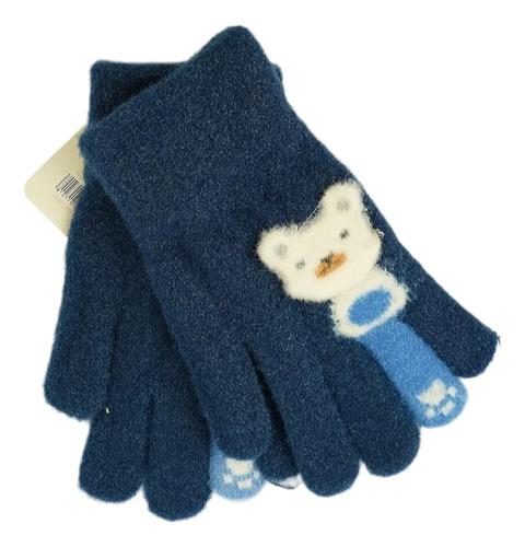 Guantes Infantil Largos Niños Invierno Abrigado Osito Conejo 13