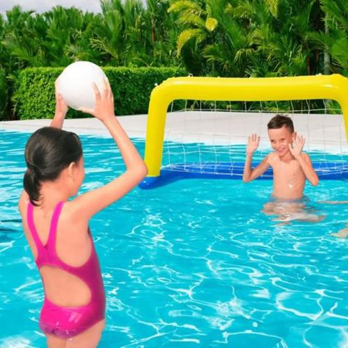 Arco De Futbol Para Pileta Water Polo Oferta Incluye Pelota- 3