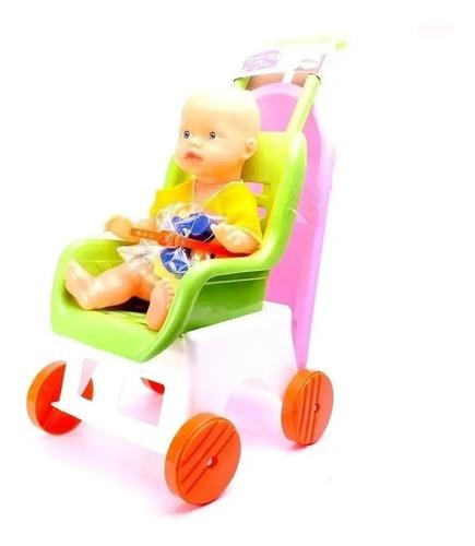 Set Carrito Con Bañadera Y Bebote Accesorios Original Antex 4