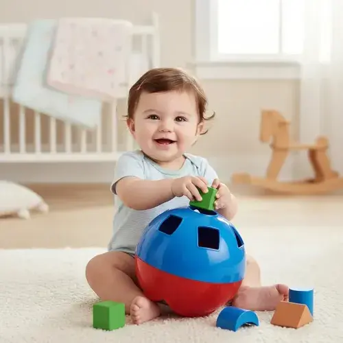 Juego Encastre Bolon Didactico New Plast Pelota Para Bebe Multicolor 2