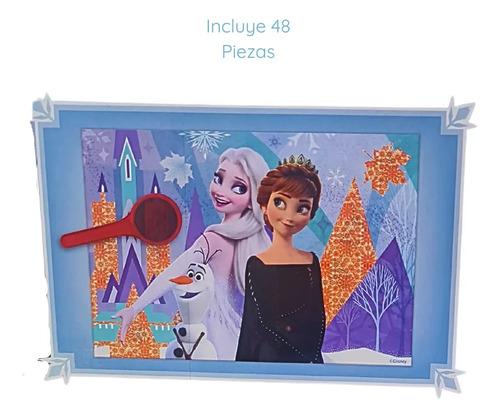 Puzzle Rompecabezas Frozen Secreto 48 Piezas Con Lupa Disney 4