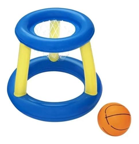 Aro De Basket Con Pelota Pileta Chicos Inflable Verano Agua 9