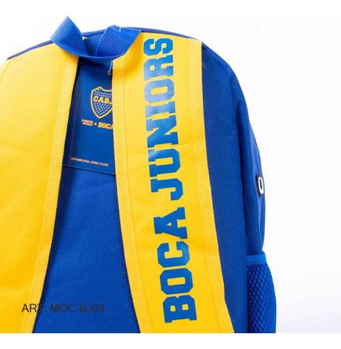 Mochila Boca Junior Escolar Deportiva Cabj El Unico Grande 4