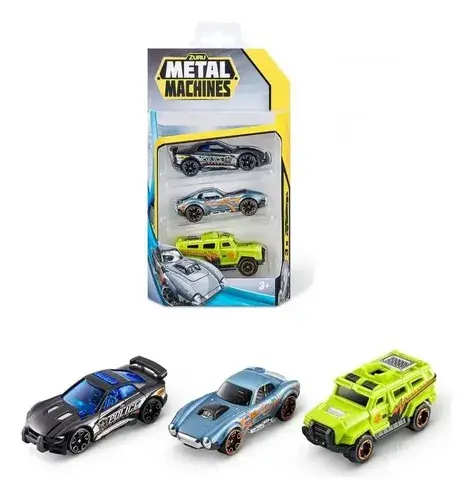 Autitos Autos Coleccion Metal Machines Pack X3 Zuru Surtido Metal Machine Multicolor 8