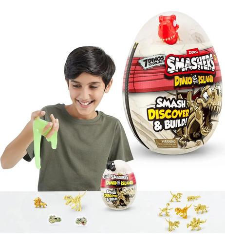 Huevo De Dinosaurio Con 6 Sorpresas Smasher Zuru Dino Island