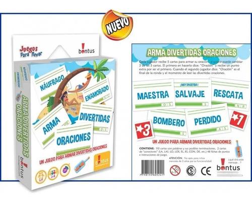 Arma Divertidas Oraciones Juego De Cartas Didactico Bontus 3