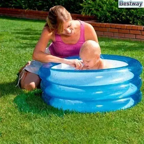 Pileta Inflable Bebes Niños 3 Aros 70 Cm Pelotero Bestway 10