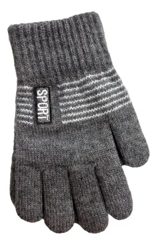 Guantes Infantiles Largos Para Niños Invierno Abrigado Rayas 13