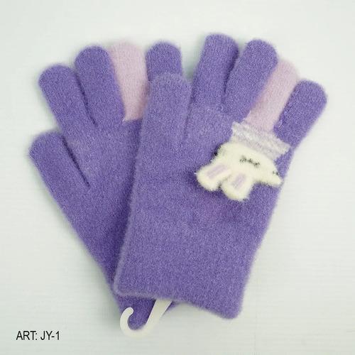 Guantes Infantil Largos Niños Invierno Abrigado Osito Conejo 6