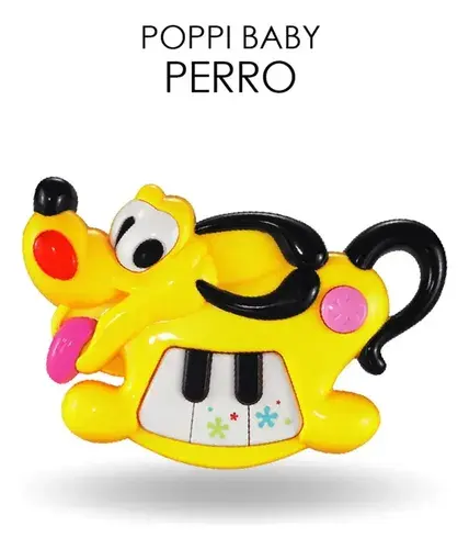 Mini Órgano Musical Didáctico Animales Sonido Luz Bebe Poppi 2