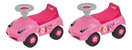 Andador Andarin Baby Star Auto Pata Pata Rosa Niñas Rondi 9319 3