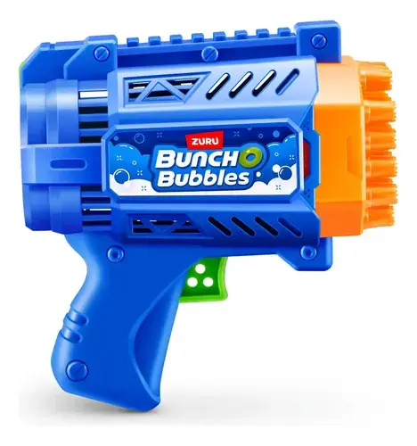 Pistola Mini De Burbujas Zuru Bubble Blaster Azul Para Niños 5