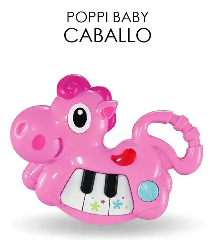 Mini Órgano Musical Didáctico Animales Sonido Luz Bebe Poppi 8