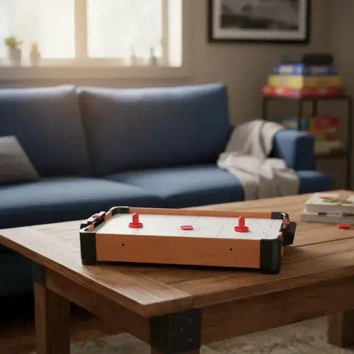 Tejo Air Hockey De Mesa Juego Para Niños Y Adultos Portatil 6
